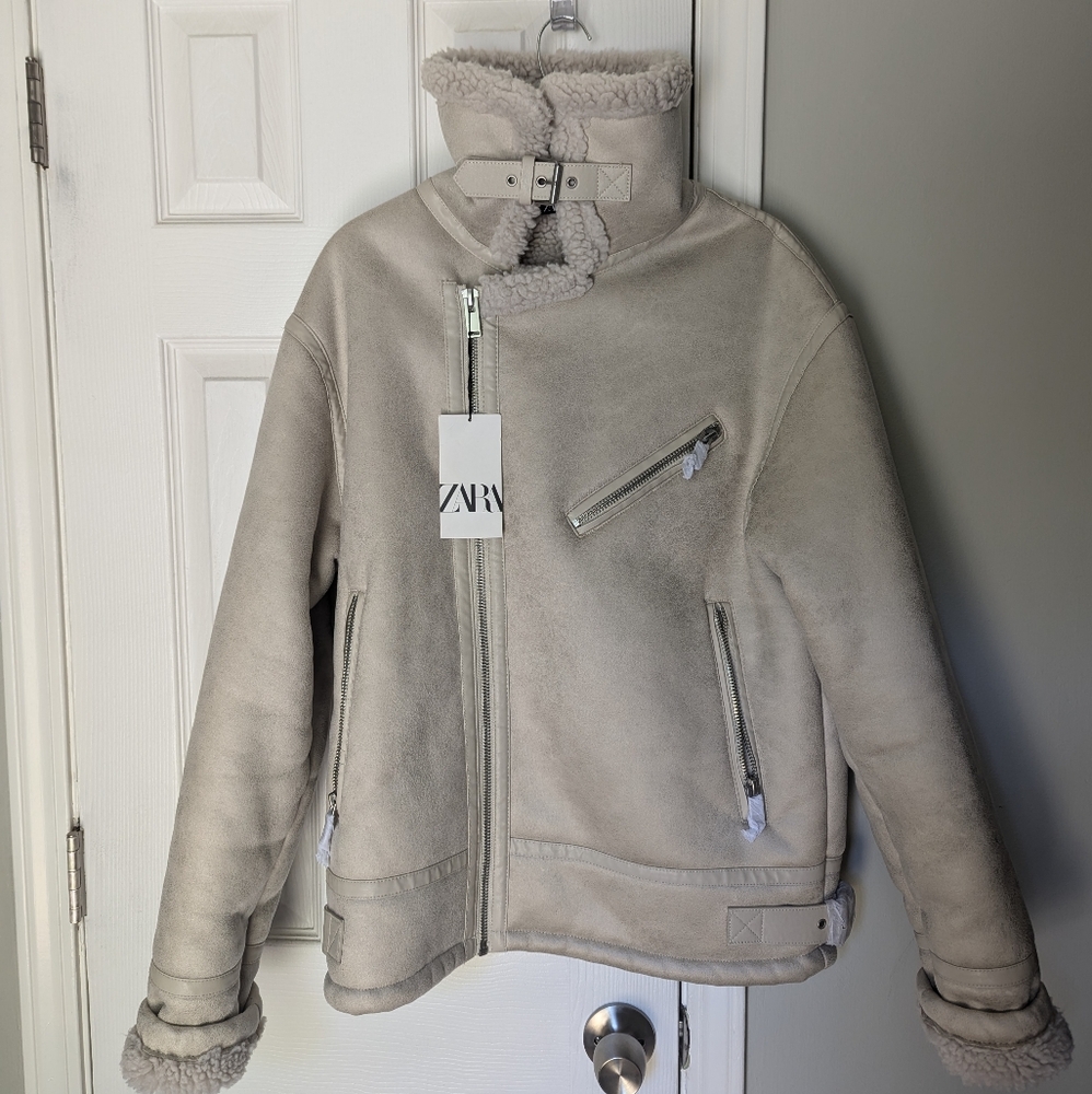 Zara Faux Shearling jacket